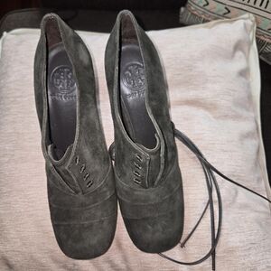 Tory Burch Women's Lace Up Boots - Dark Brown